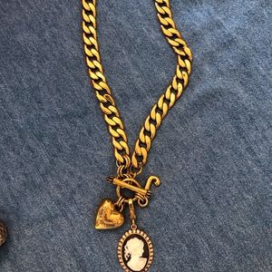 Juicy Couture charm necklace with Cameo charm